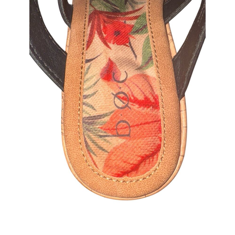 B.O.C. Born Cora Womens Black Wedge Platform Slip On Y2K Boho Sandals Size 8M - Picture 8 of 10